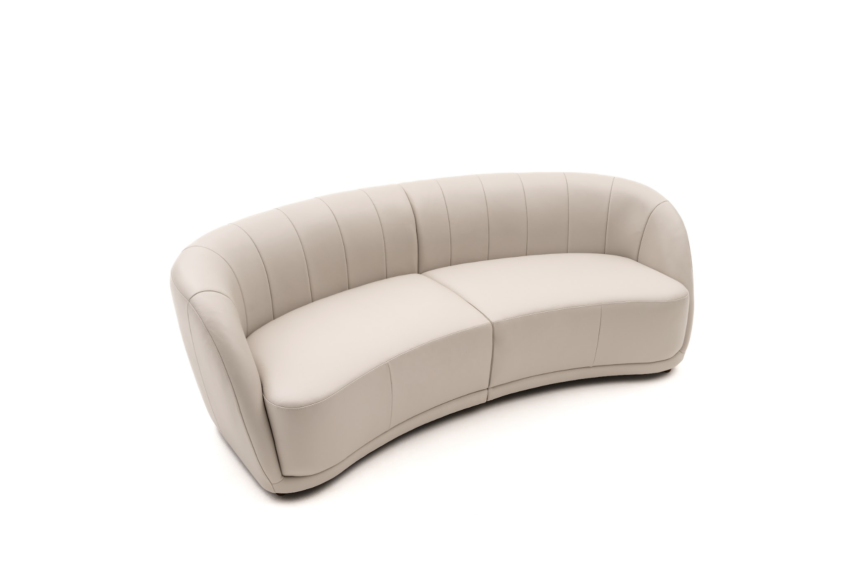 sofá cruvo 2.80m couro castanho