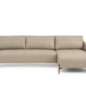 sofá com chaise 2.80m couro